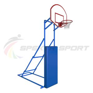 Купить Стойка стритбольная складная с фанерным щитом, кольцом, сеткой и защитой Street в Струнине 