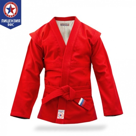 Купить Куртка для самбо "Атака" ВФС (подкладка, пояс)  р 36-48 в Струнине 